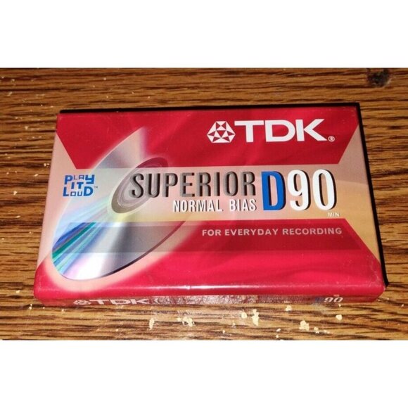 TDK Audio Cassette - Superior D90 Cassette New in Package (unopened) - Picture 1 of 2